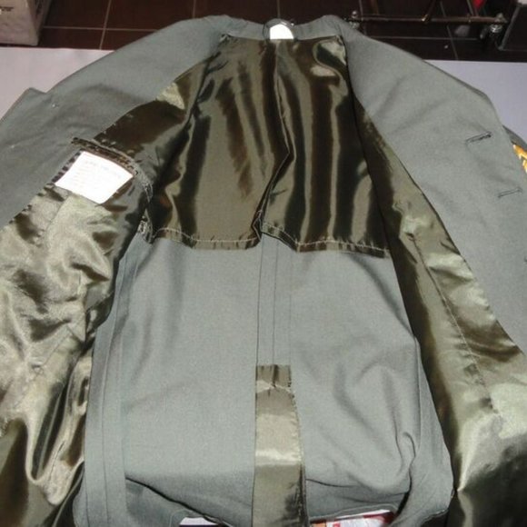sz40R ARMY DRESS GREEN CLASS A UNIFORM JACKET MSG RANK 4TH ID PATCH LD 1034 - Picture 8 of 12